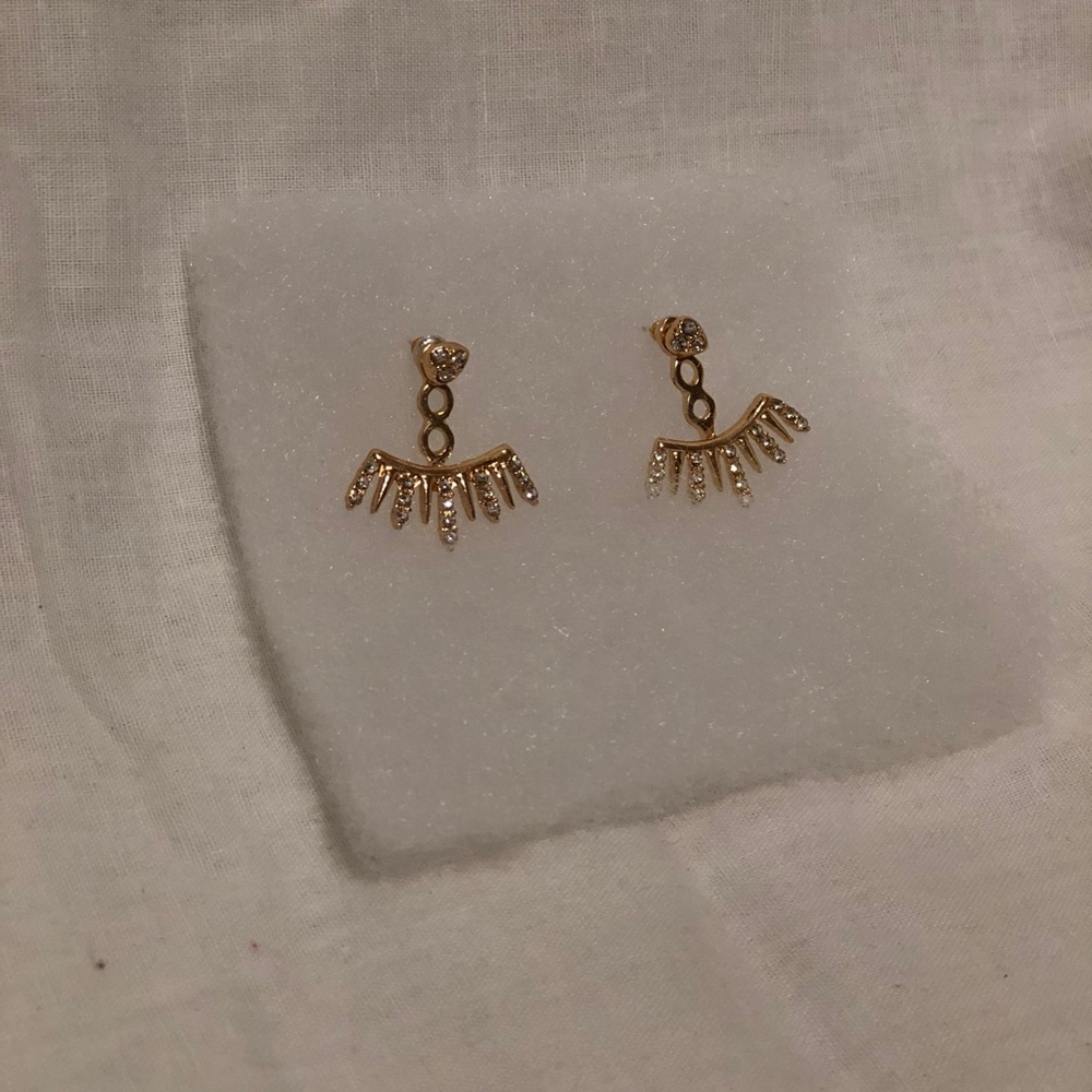 Studs with handing attachment Earrings